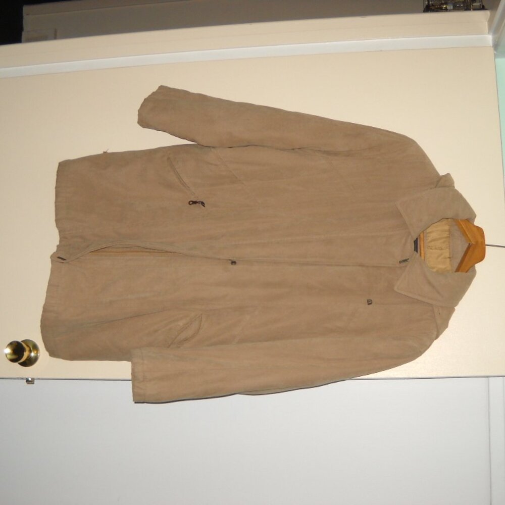 Ladies Marcona Microfiber suede car coat